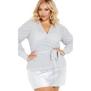 Plus Size Womens Jumper Textured Knit V-Neck Casual Sweater